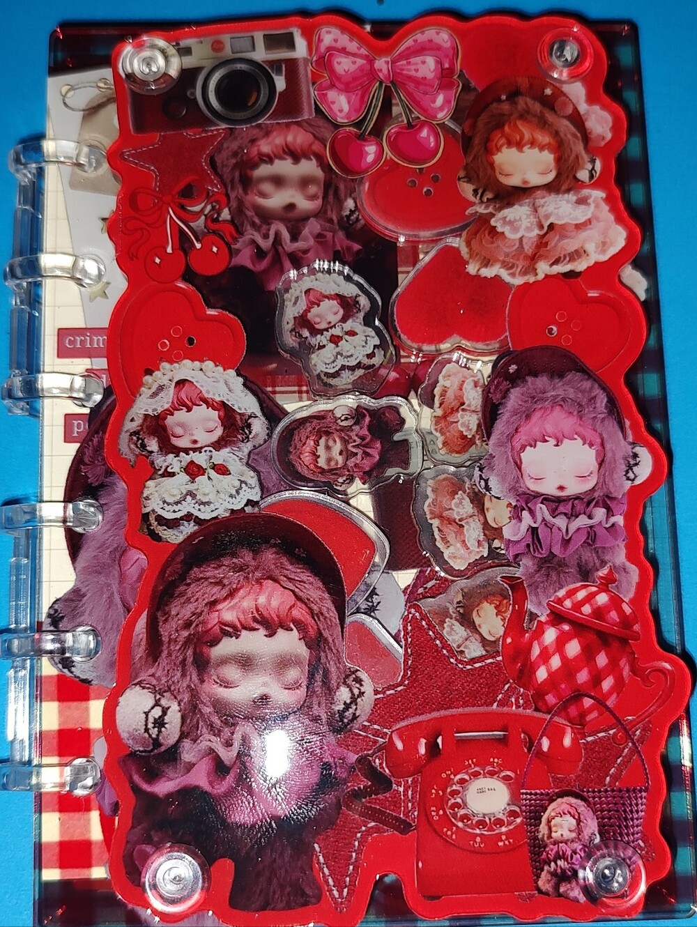 New! A7 Size Skullpanda Acrylic Shaker Notebook
